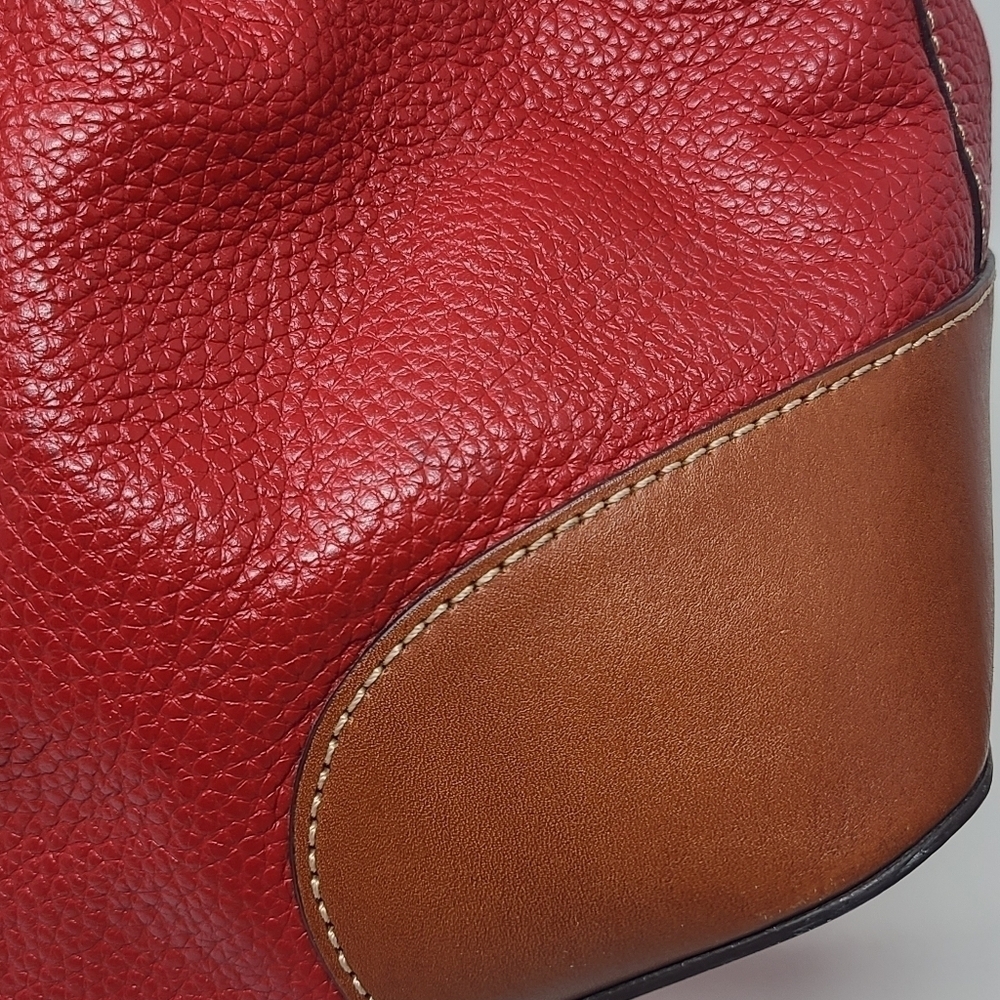 Dooney & Bourke | Women's Vintage Red Pebble Grain Brenna Bag (One Size) - Picture 14 of 16